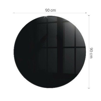 Blat de sticlă Negru solid elegant
