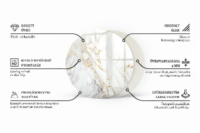 Blat de sticlă Compoziție grafică din marmură