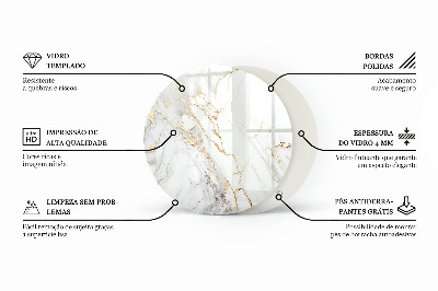 Blat de sticlă Marmură cu vene delicate