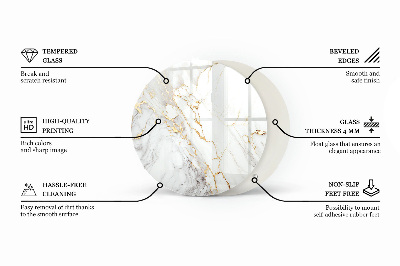 Blat de sticlă Vene de marmură în design