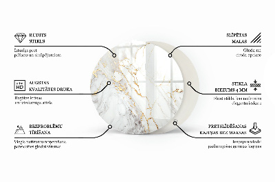 Blat de sticlă Structură ecologică din lemn