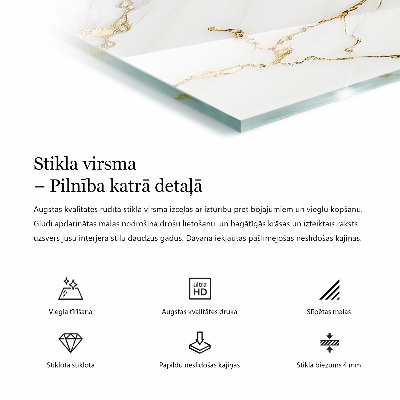 Blat masă Structură cu model din marmură