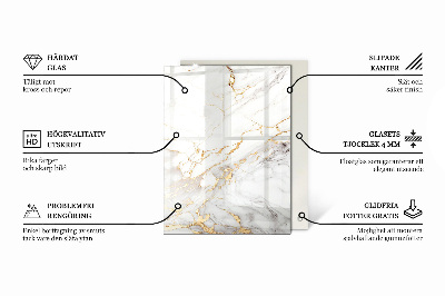 Blat masă Structură cu model din marmură