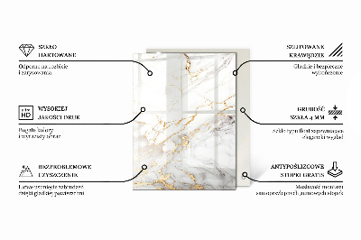 Blat masă Venauri de marmură în design