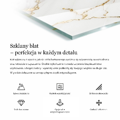 Blat masă Venauri de marmură în design