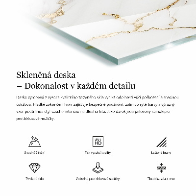Blat masă Venauri de marmură în design