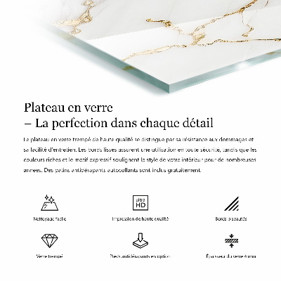 Blat masă Venauri de marmură în design