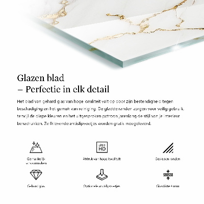 Blat masă Venauri de marmură în design