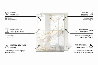 Blat masă Venauri de marmură în design
