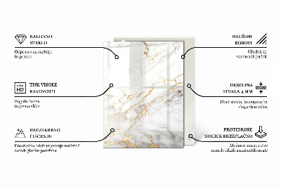 Blat masă Venauri de marmură în design
