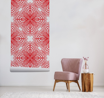 Decor fototapet Culori albe și roșii