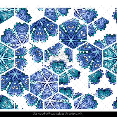 Fototapet Azulejos hexagonal