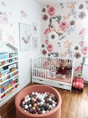 Fototapet Vis floral pastel