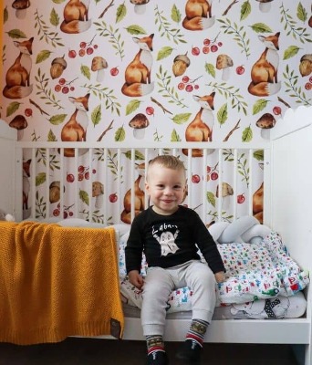 Fototapet Vulpe roșii în poiană