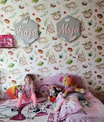 Fototapet Drăguț leneș pe ramuri