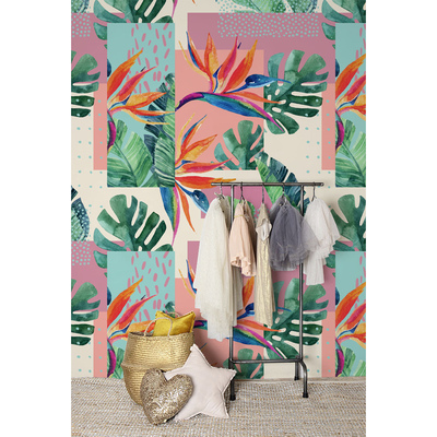 Fototapet Rezumate tropicale curcubeu