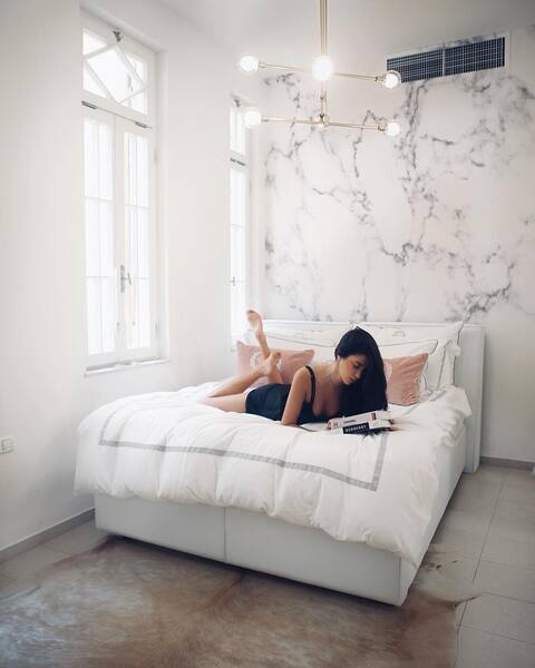 Fototapet Marmură albă