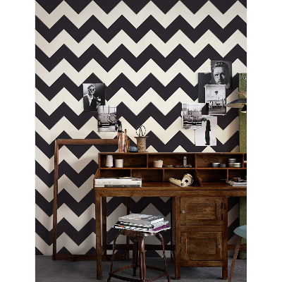 Fototapet Zigzaguri alb-negru