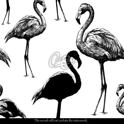 Fototapet Flamingos neobișnuit