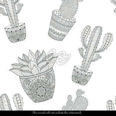 Fototapet Cacti pictați mexicani