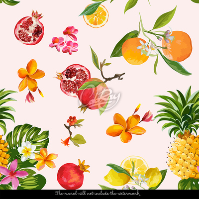 Fototapet perete Cocktail de fructe exotice