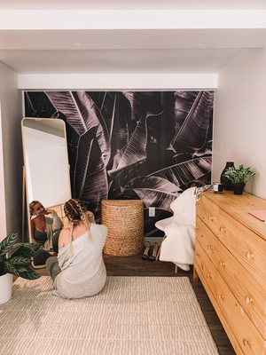 Fototapet Odihnește -te la umbra frunzelor uriașe