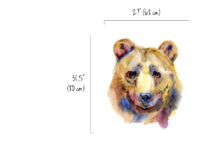 Autocolant pentru perete Portretul unui urs