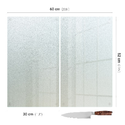 Tocător de bucătărie dublu translucid