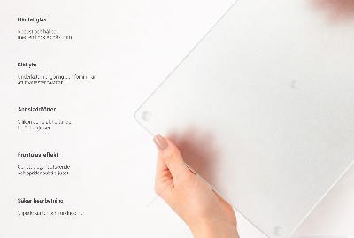 Tocător sticlă rotund translucid