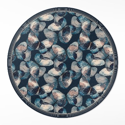 Covor rotund din vinil Fluturi insecte frumoase