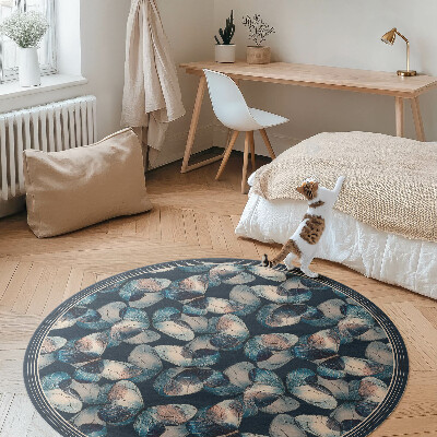 Covor rotund din vinil Fluturi insecte frumoase