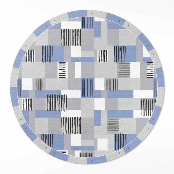 Covor rotund din vinil Compoziție abstractă de dreptunghiuri