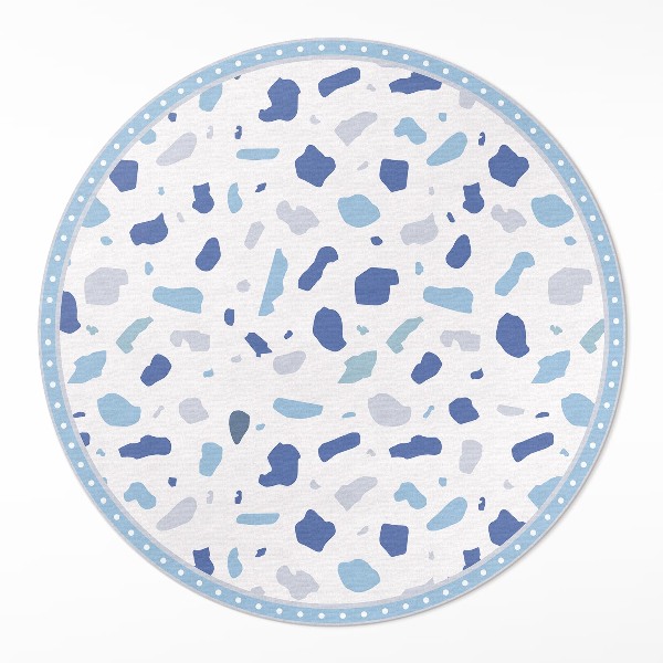 Covor rotund din vinil Model decorativ de piatră ilustrație de gresie