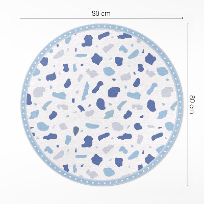 Covor rotund din vinil Model decorativ de piatră ilustrație de gresie
