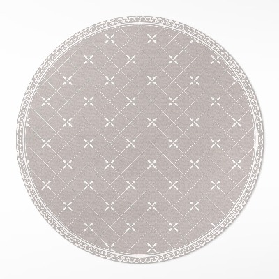 Covor rotund din vinil Model decorativ minimalist elegant