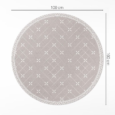 Covor rotund din vinil Model decorativ minimalist elegant