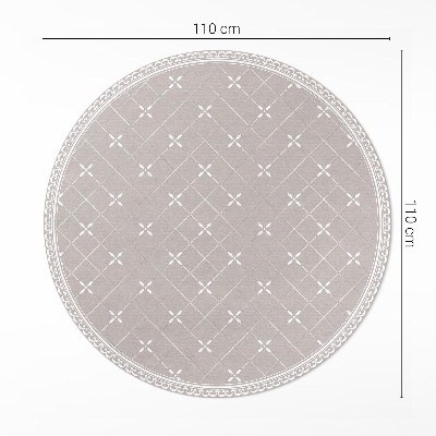 Covor rotund din vinil Model decorativ minimalist elegant