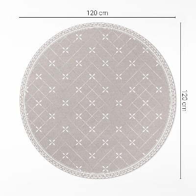 Covor rotund din vinil Model decorativ minimalist elegant