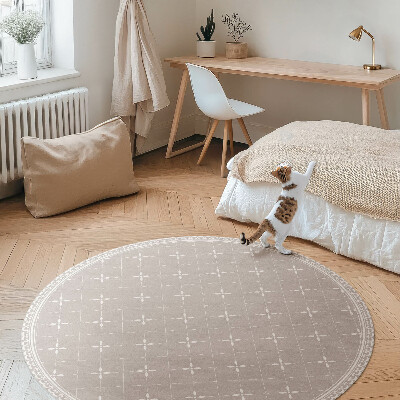 Covor rotund din vinil Model decorativ minimalist elegant