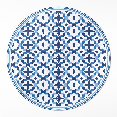 Covor rotund din vinil Mozaic spaniol model decorativ