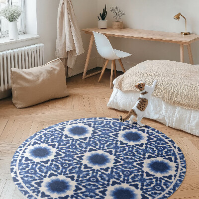 Covor rotund din vinil Model decorativ de mozaic grecesc