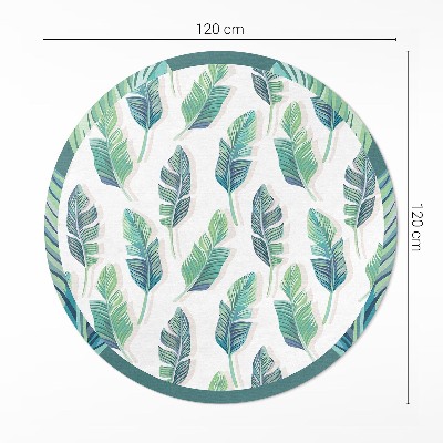 Covor rotund din vinil Pene boho într-un stil delicat