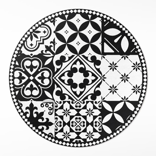 Covor rotund din vinil Plăci decorative monocrome