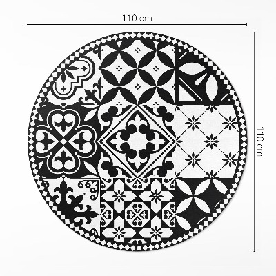 Covor rotund din vinil Plăci decorative monocrome