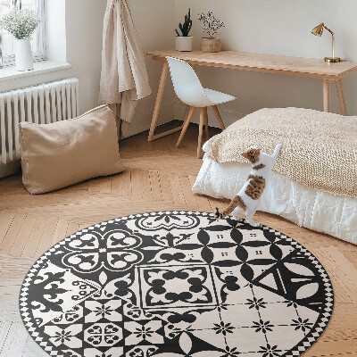 Covor rotund din vinil Plăci decorative monocrome