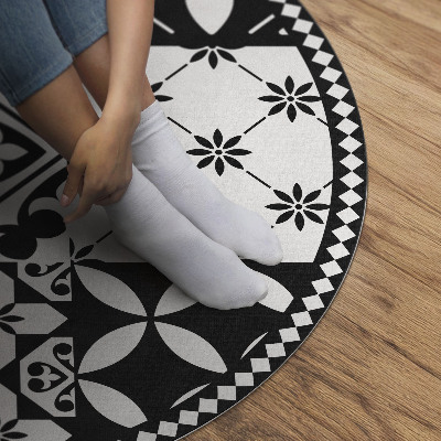 Covor rotund din vinil Plăci decorative monocrome