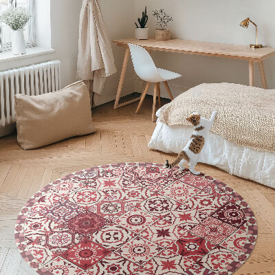 Covor rotund din vinil Plăci cu model mozaic