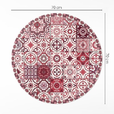 Covor rotund din vinil Plăci cu model mozaic