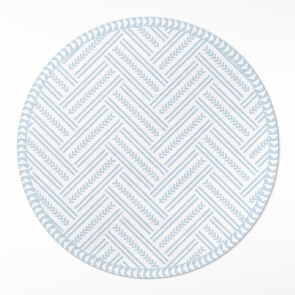 Covor rotund din vinil Model modern la modă de tip herringbone