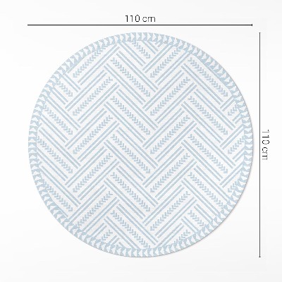 Covor rotund din vinil Model modern la modă de tip herringbone